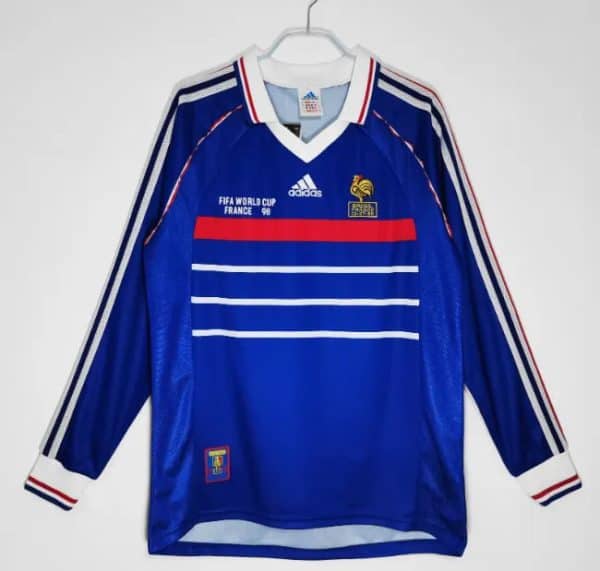 France 1998 Home Retro Long Sleeve - Image 1