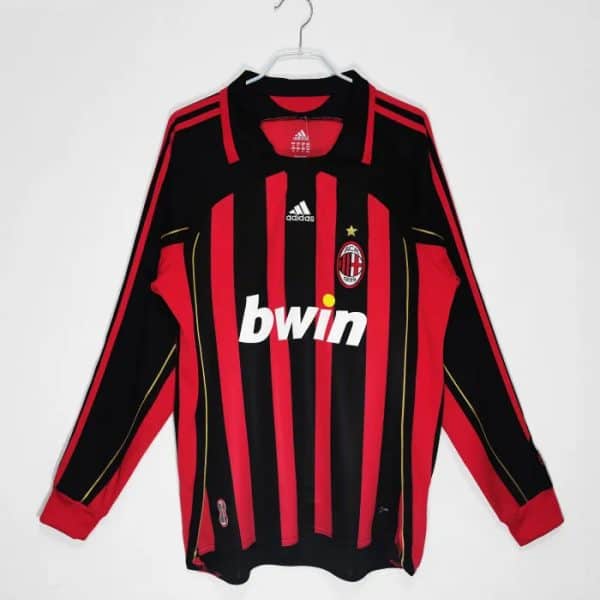 AC Milan 2006/2007 Home Retro Long Sleeve - Image 1