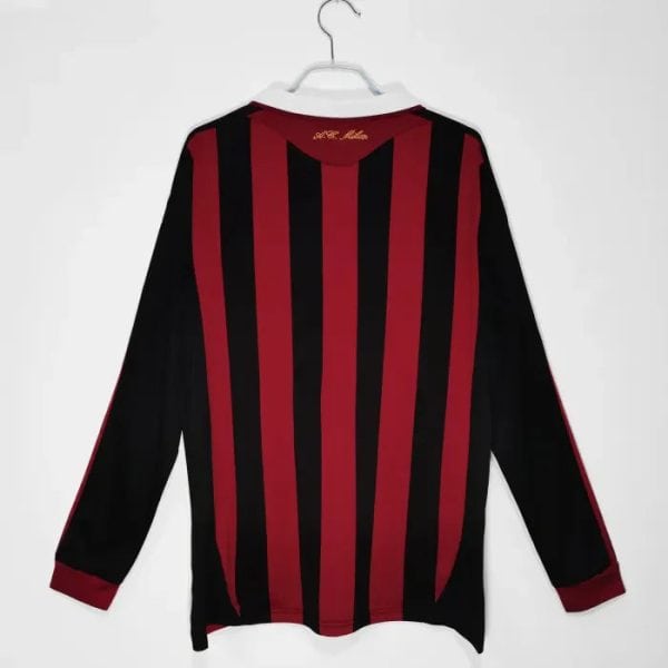 AC Milan 2009/2010 Home Retro Long Sleeve - Image 2